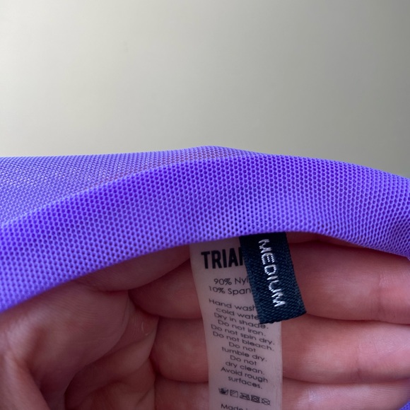 BNWOT Triangl Purple Velvet Bikini - Picture 13 of 13